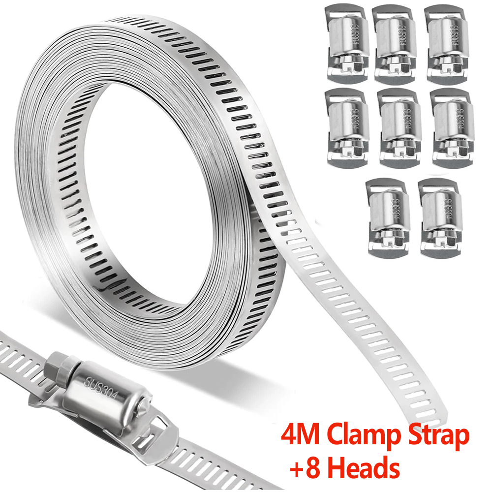 Pipe Clamp Bar - Klem Selang 4M dengan Sekrup Pengikat,