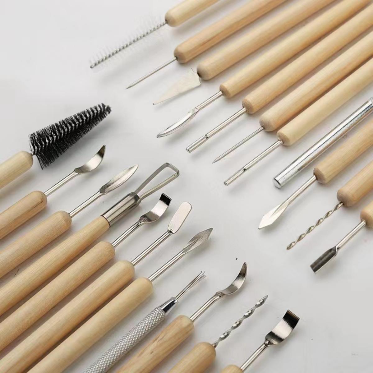 Chisel Set Wood - 1SET Alat Pahat Tanah Liat Keramik