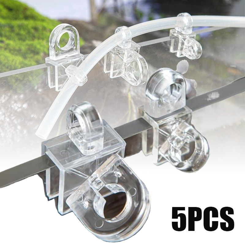 Pipe Clamp Bar - 5 Buah Klip Pengikat Akuarium, Penjepit