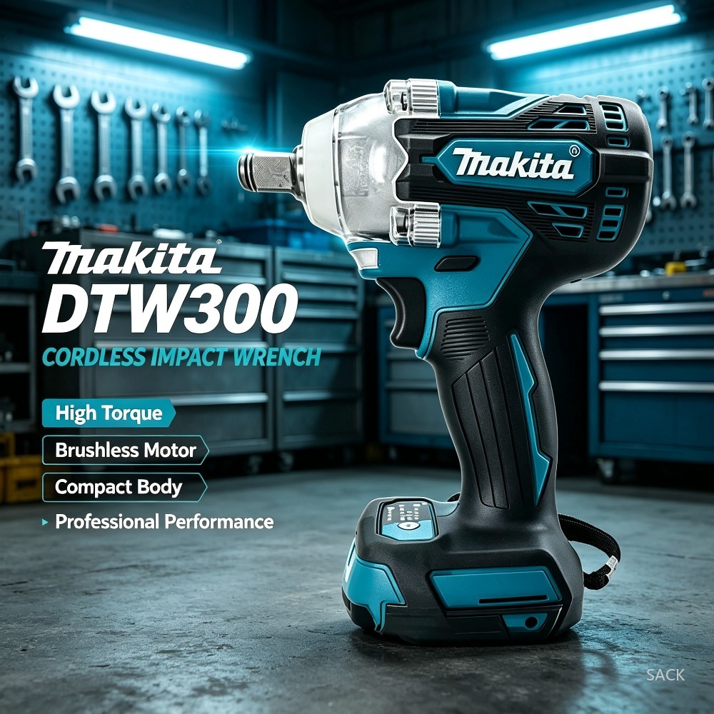 Makita Drill Dtw300 - Makita DTW300 330N.M Kunci Impack Tanpa
