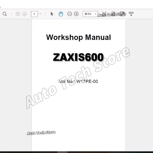 Tools In Workshop Pdf - Untuk Hitachi Full Shop Manual Set