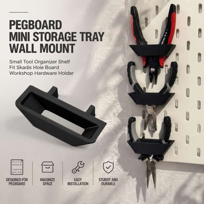 Workshop Tools Board - Rak Penyimpanan Mini Pegboard untuk Dinding,