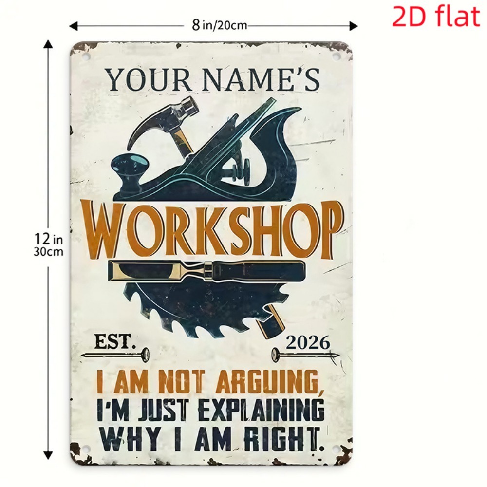 [2D Datar] 1 buah Papan Nama K - Tools Name In Workshop ulasan dan harga