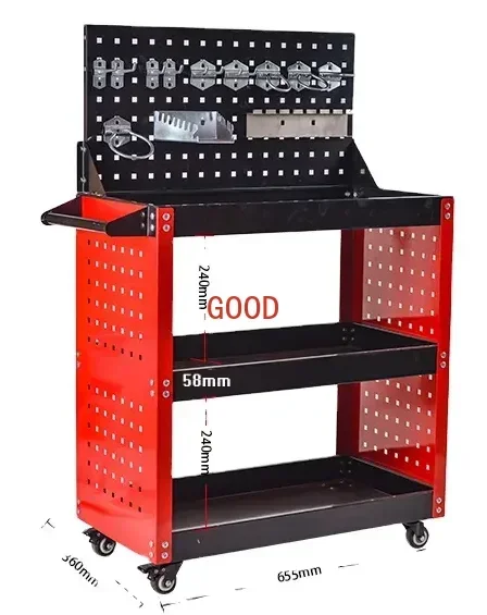 Troli perkakas dengan papan be - Workshop Tools Board ulasan dan harga