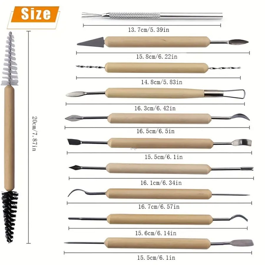 1SET Alat Pahat Tanah Liat Ker - Chisel Set Wood ulasan dan harga