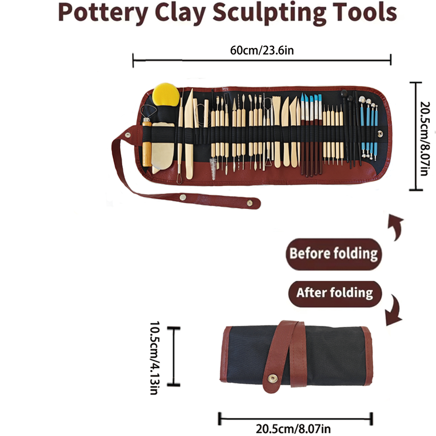 Kit alat patung tanah liat tem - Chisel Set Wood ulasan dan harga
