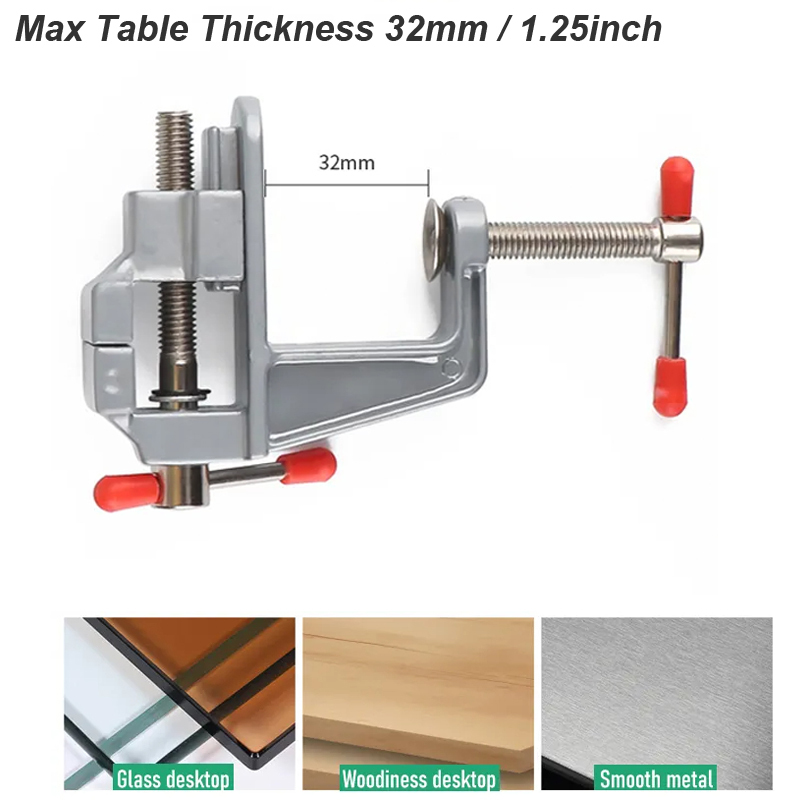 Catok Penjepit Bangku Meja Alo - Workshop Tools Vice ulasan dan harga