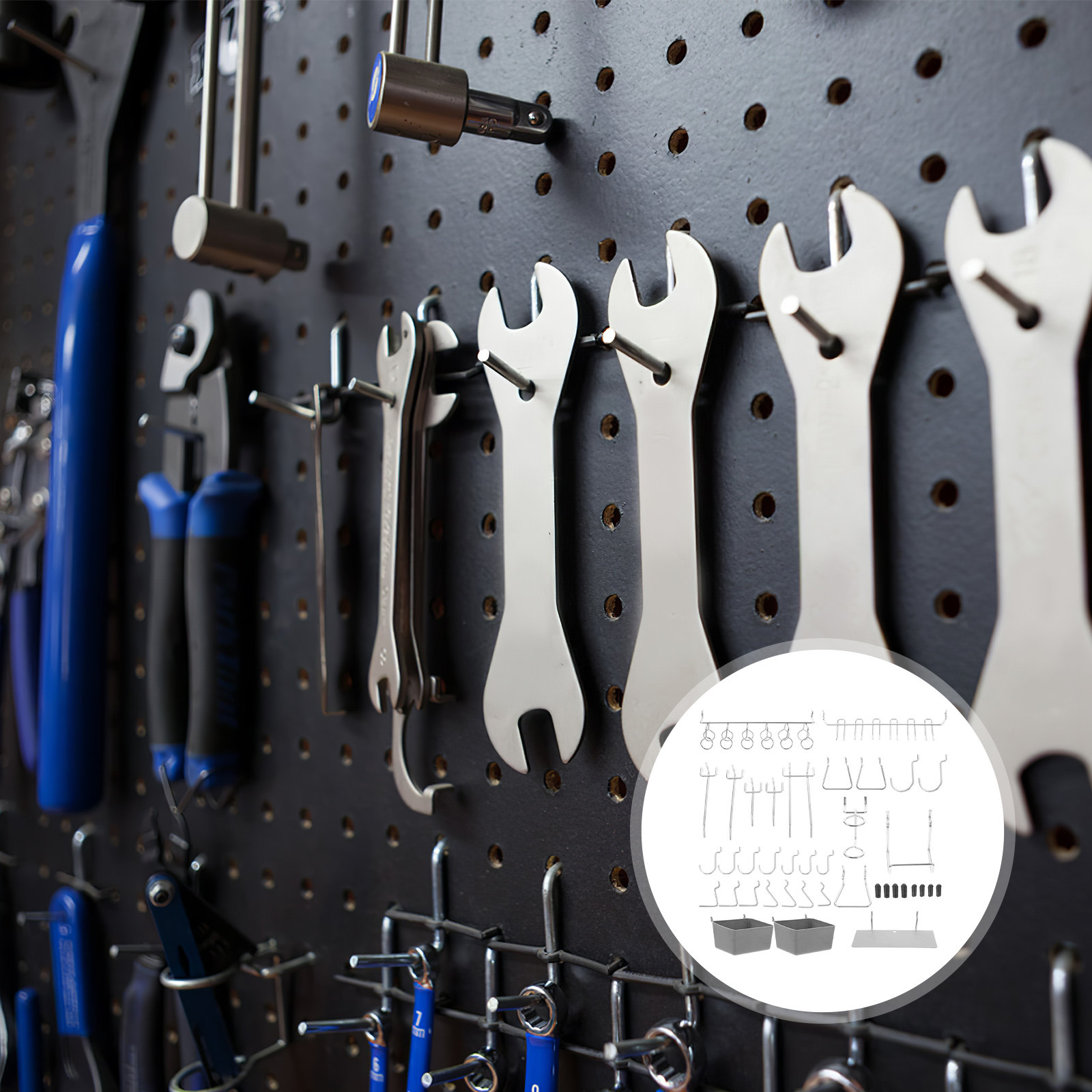 140Pcs Kit Kait Papan Pegboard - Workshop Tools Kit ulasan dan harga