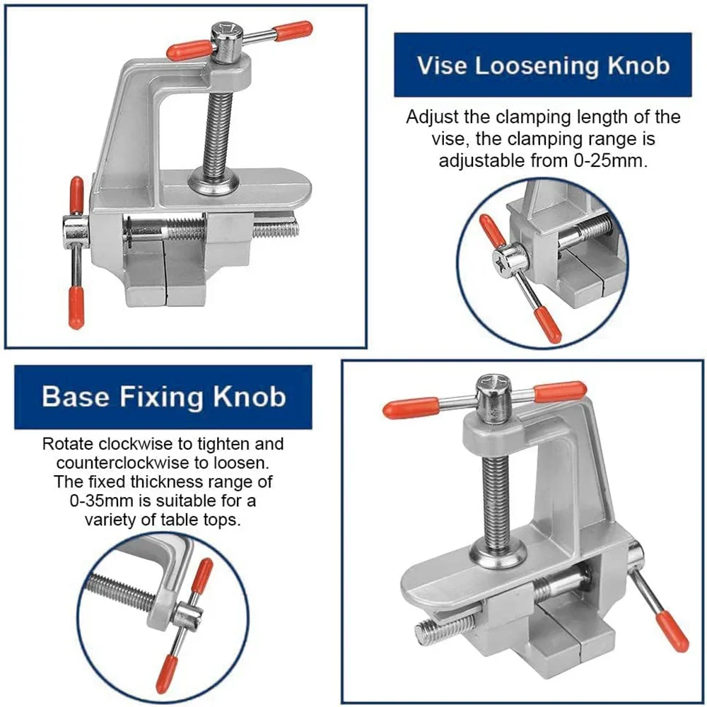 Klem Meja Mini Multifungsi 3.5 - Workshop Tools Vice ulasan dan harga