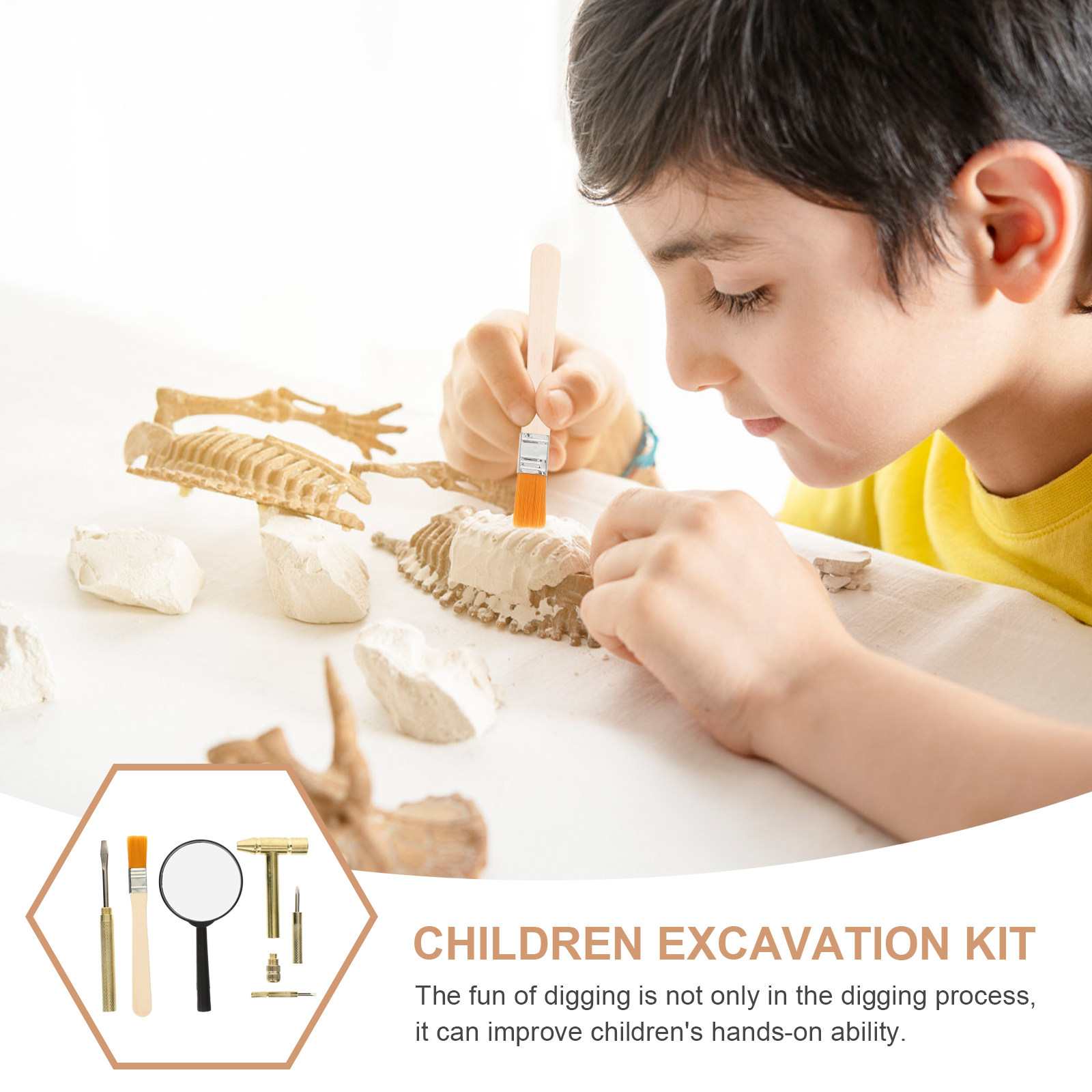 1Set Alat Penggalian Anak Set  - Chisel Set Wood ulasan dan harga