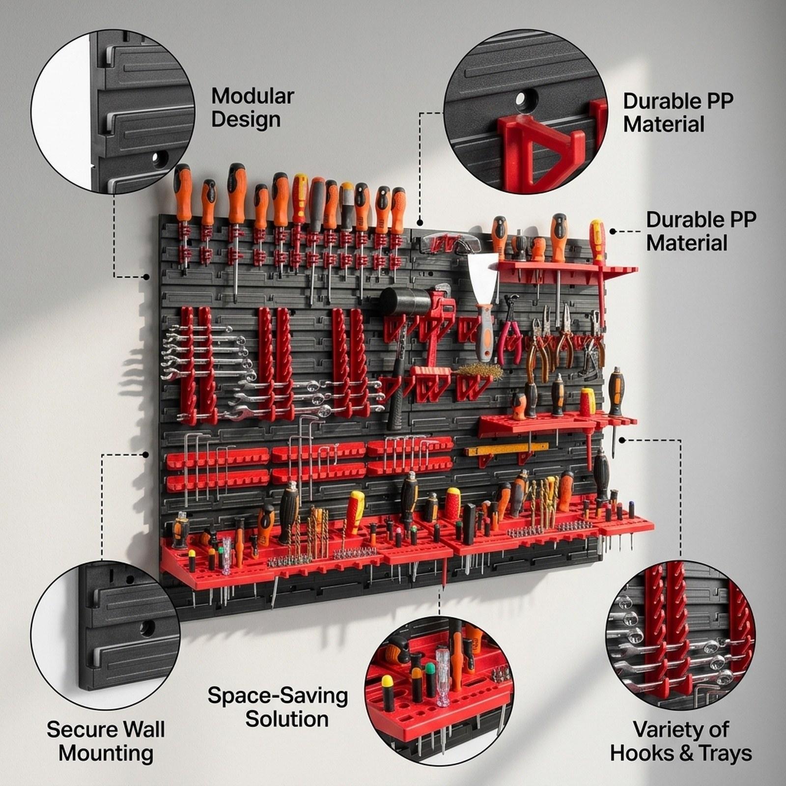 Tempat Penyimpanan Dinding den - Workshop Tools Board ulasan dan harga